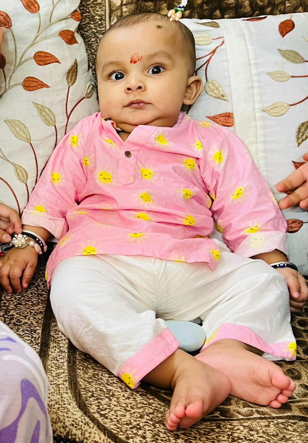 Pink Sun Cotton Kurta Set