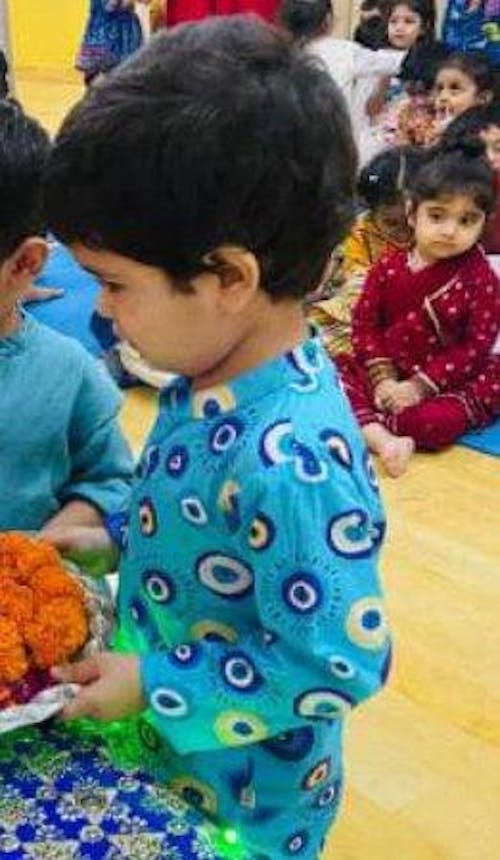 Evil Eye Blue Cotton Kurta Set