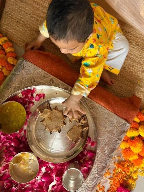 Yellow Floral Cotton Kurta Set