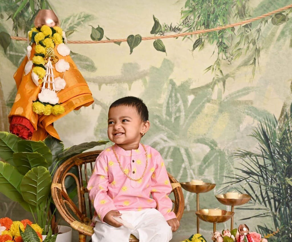 Pink Sun Cotton Kurta Set