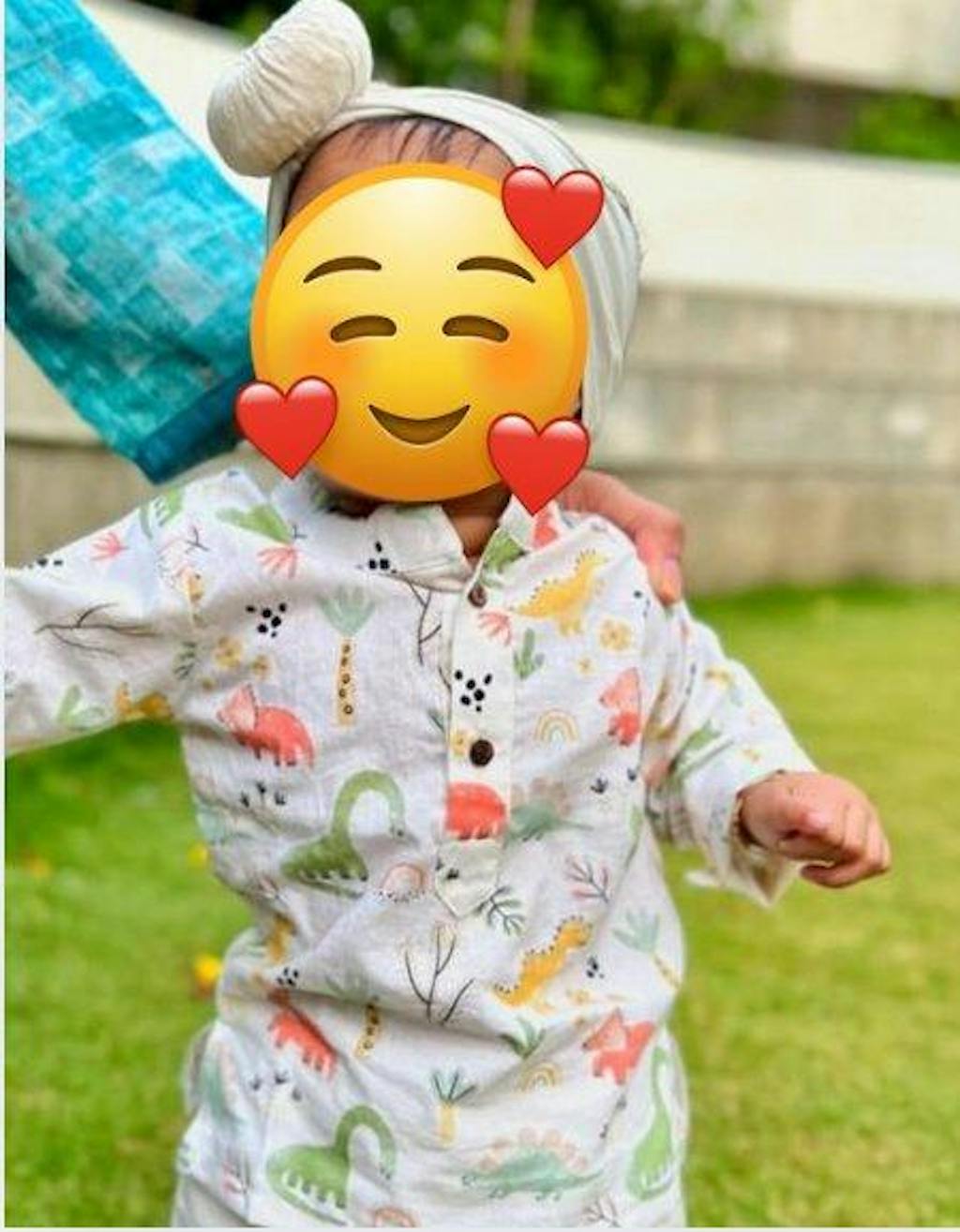 Dancing Dinosaurs Cotton Kurta Set