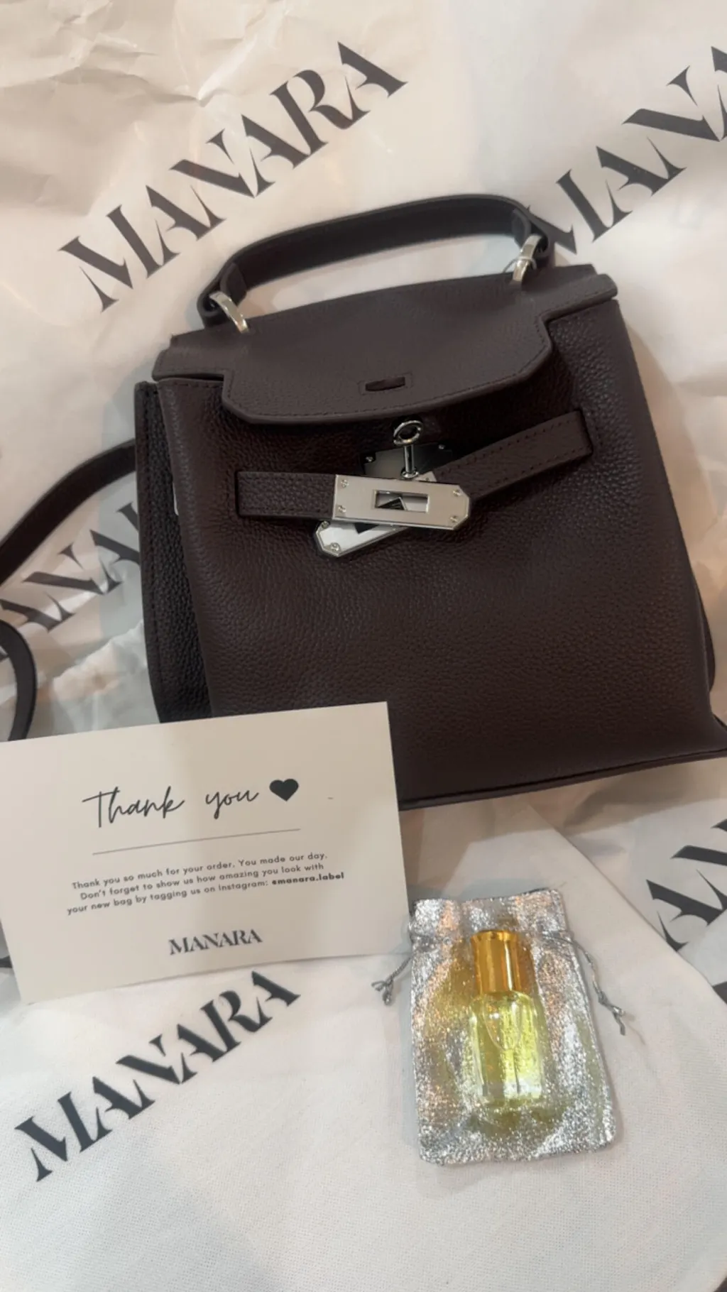 MINI AURA DAILY BAG - ESPRESSO