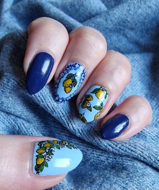 Fresh Start: Renew (B544) - Blue Cream Stamping Polish