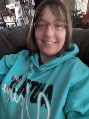 Hoodie – Authentiquement Unique (Turquoise & Noir)