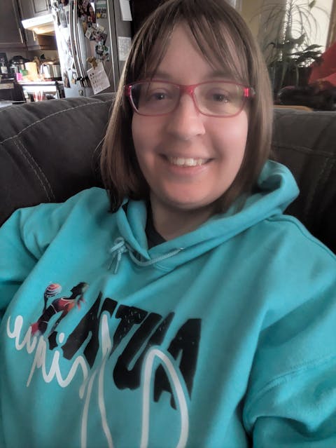 Hoodie – Authentiquement Unique (Turquoise & Noir)