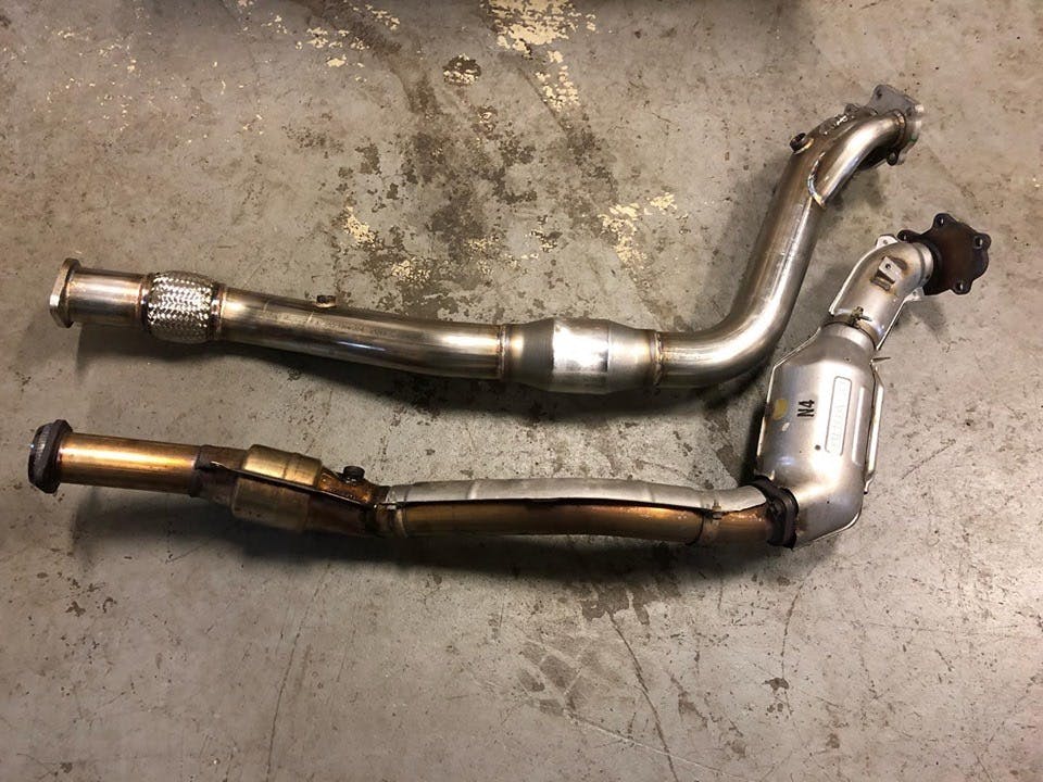 2015-2018 Subaru STI Downpipe Upgrade By MAPerformance | Catted/Gesi O