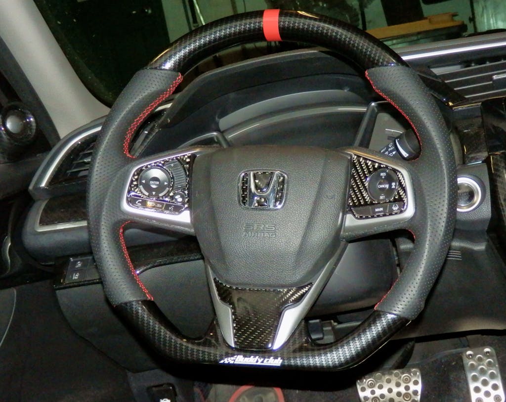 Buddy Club Racing Spec Steering Wheel 2016+ Honda Civic Si / TypeR
