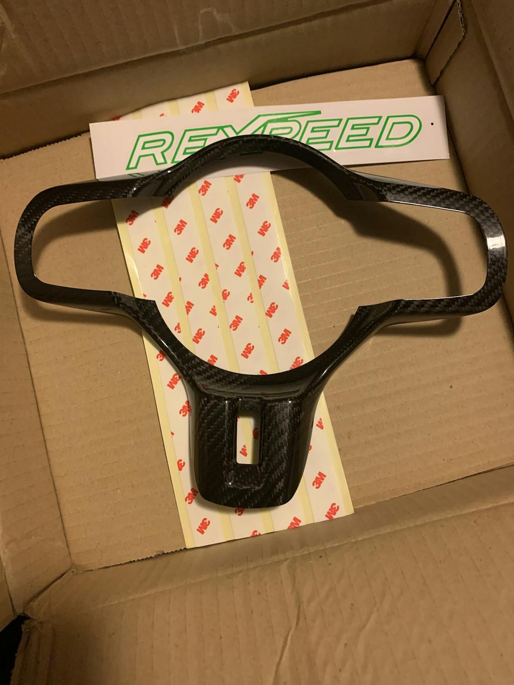 Rexpeed Carbon Fiber Steering Wheel Cover 20082015 Mitsubishi Evo X