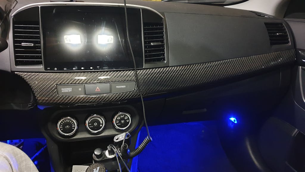 Rexpeed Carbon Fiber Dash Kit 20082015 Mitsubishi Evo X (R139