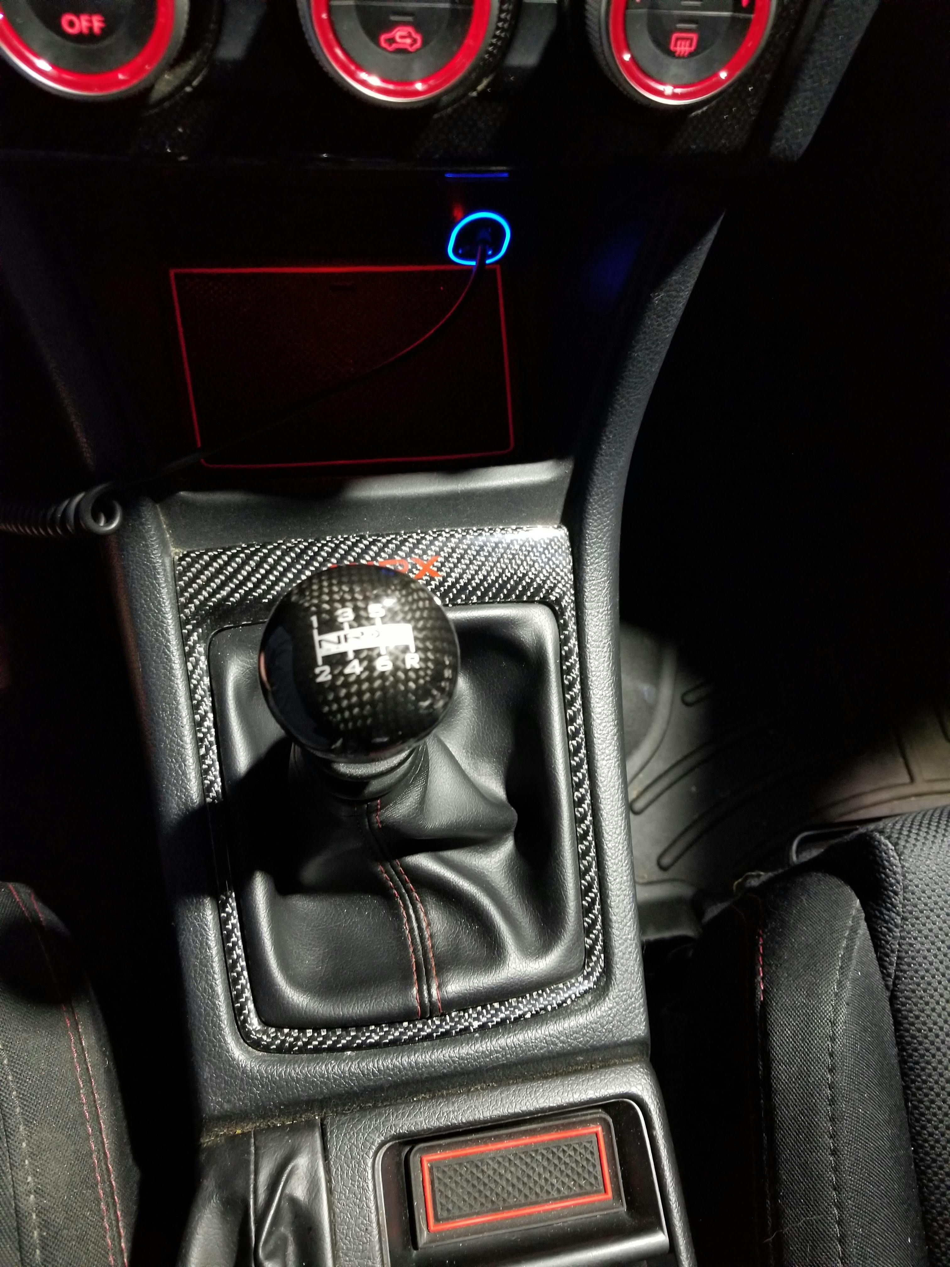 NRG Ball-Style Universal Black Carbon Fiber Shift Knob (SK-300BC