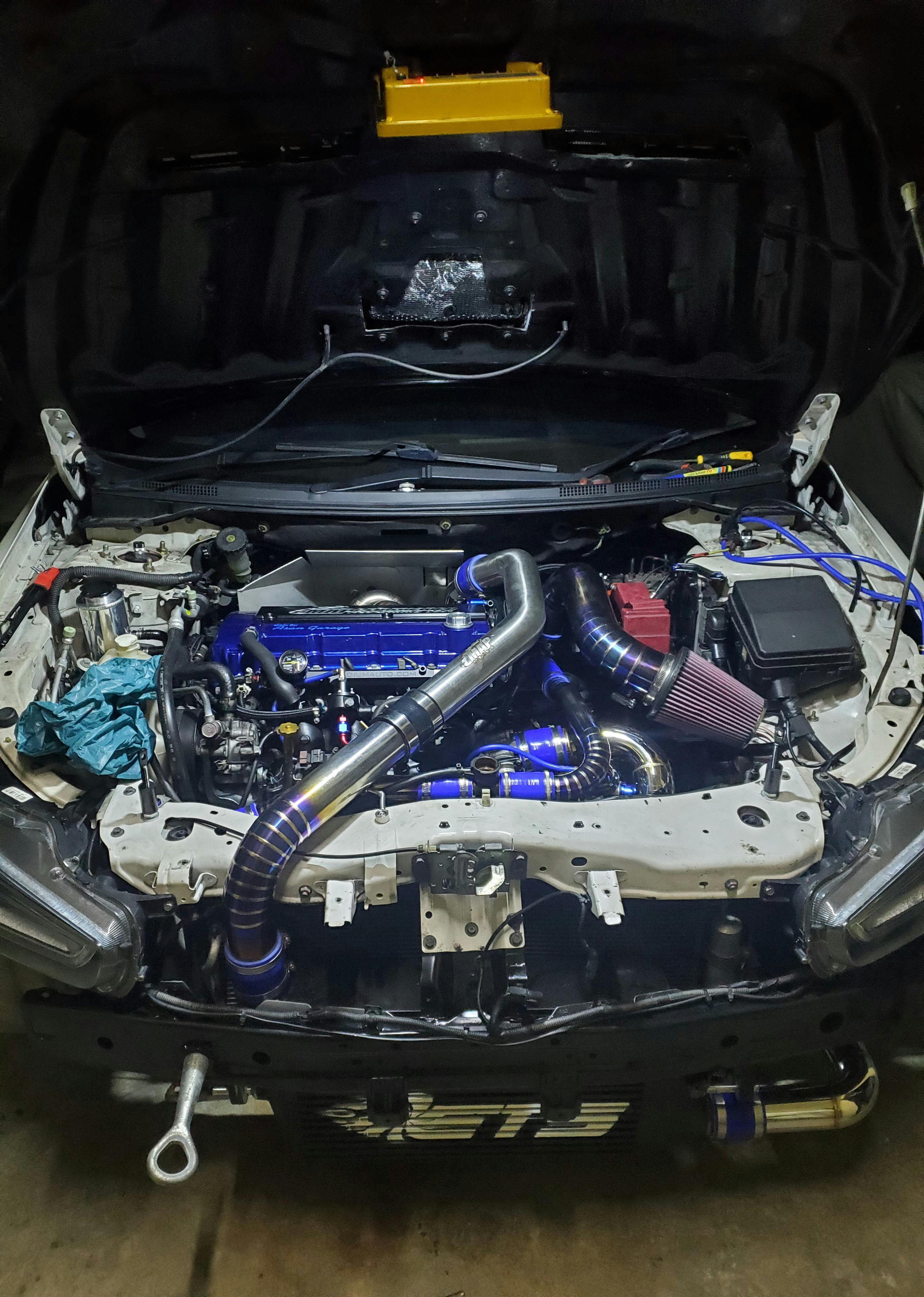 STM Evo X Aluminum Power Steering Reservoir 20082015 Mitsubishi Evo