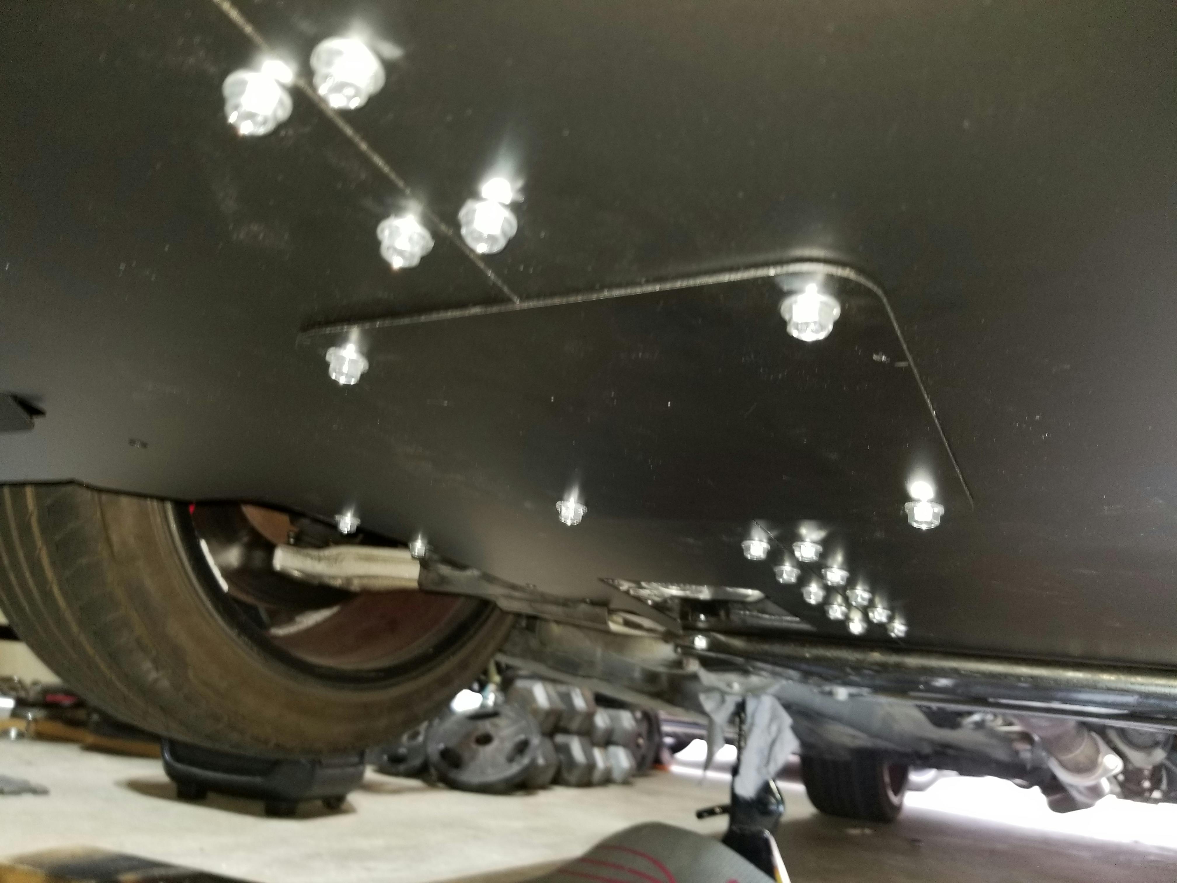 Evo X 2 Piece Aluminum Undertray By SSP 20082015 Mitsubishi Evo X