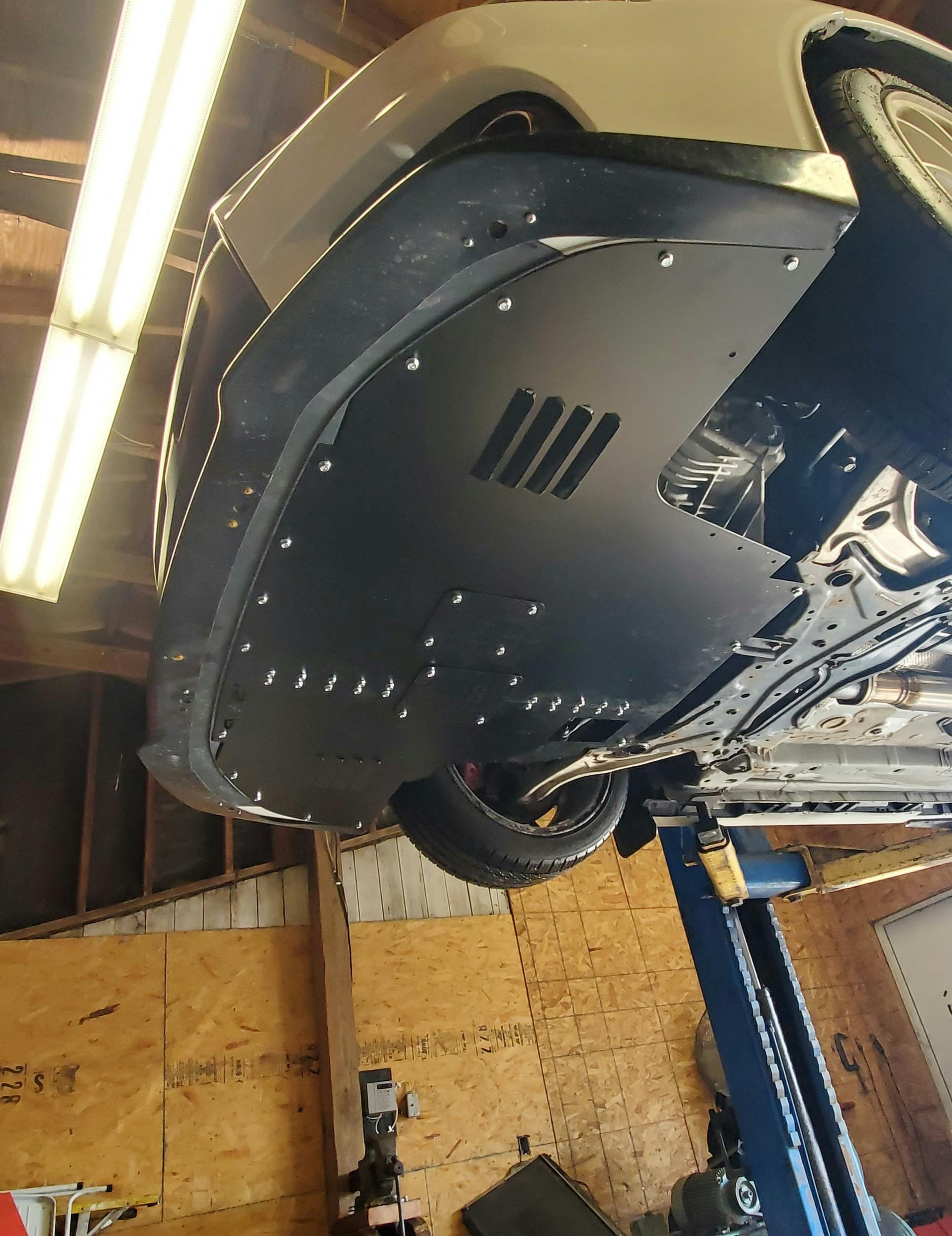 Evo X 2 Piece Aluminum Undertray By SSP 20082015 Mitsubishi Evo X