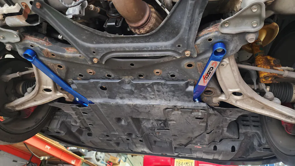 Cusco Front Floor Brace | 2008-2015 Mitsubishi Evo X (566 492 FF) main image 0