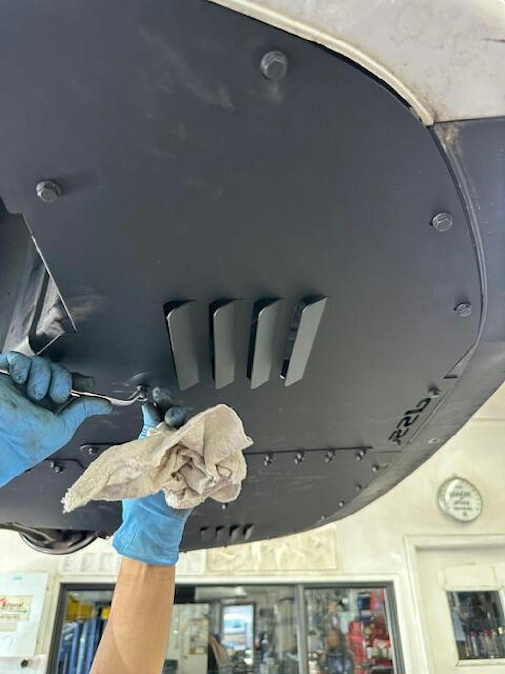 SSP 2Piece Aluminum Undertray 20082015 Mitsubishi Evo X (UT_EVOX) MAPerformance