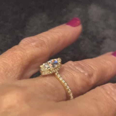 2.00 CT Marquise Cut 6 Prong Moissanite Engagement Ring