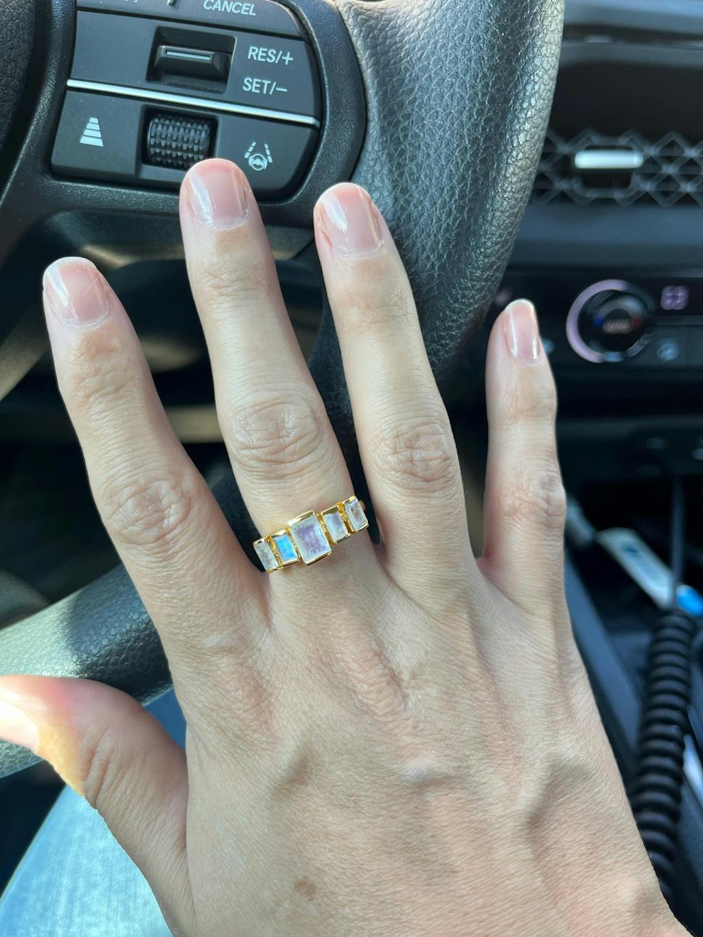 Zaya Ring ~ Moonstone ~ 18k Gold Plated  ~ MR318