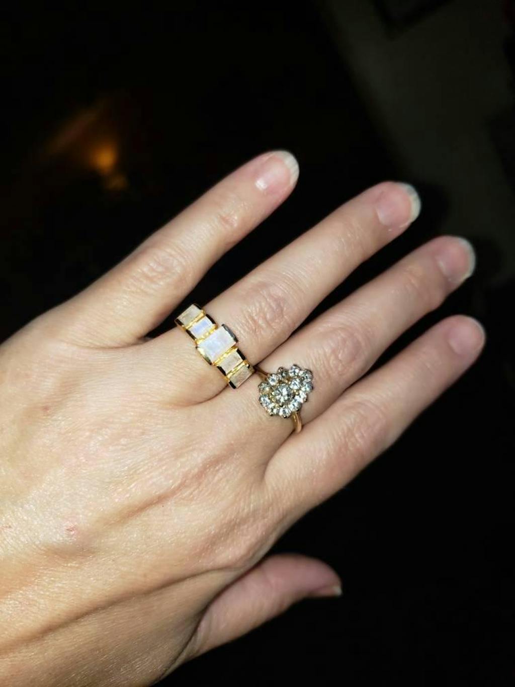 Zaya Ring ~ Moonstone ~ 18k Gold Plated  ~ MR318