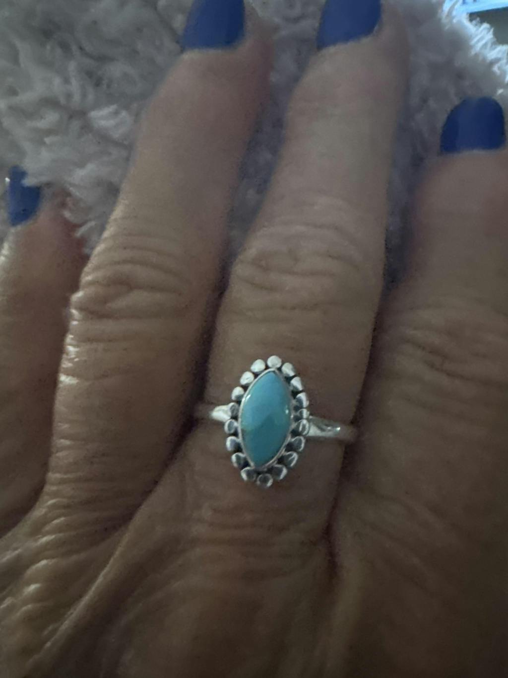 Maui Ring ~ Turquoise ~ Sterling Silver 925 ~MR135