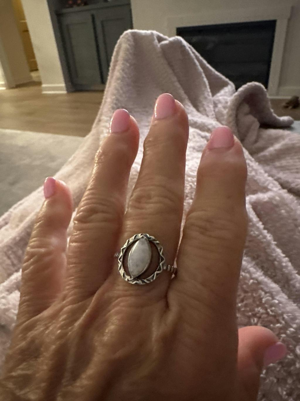 Moonstone Ring ~ Sterling Silver 925 ~ MR342