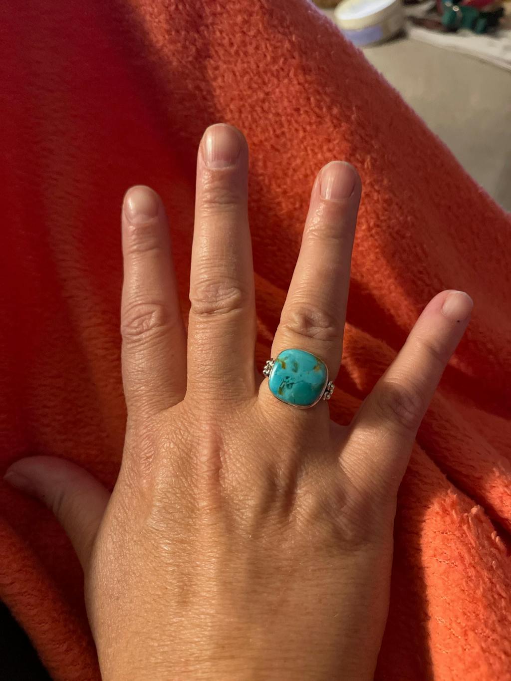 Alice Ring ~ Turquoise ~ Sterling Silver 925 ~ MR259