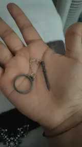 Gothic Dark Crossing Swords Ring – Creative Chain Tassel Skeleton Ring for Women, Vintage Antique Silver Style