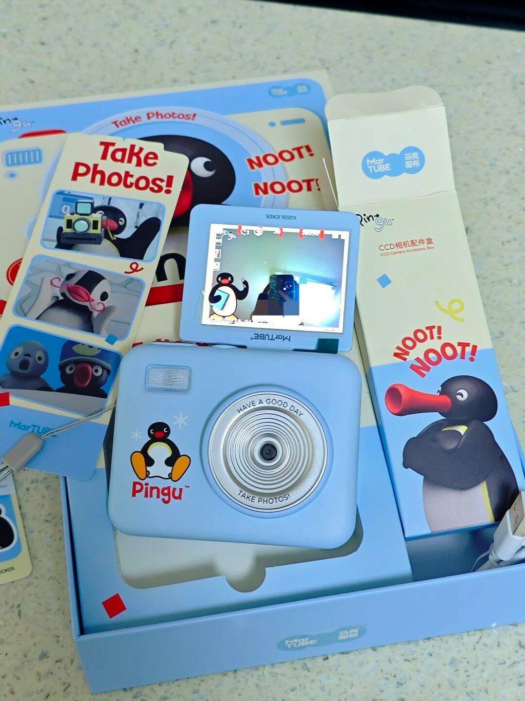 Pingu CCD Digital Camera – Flip Screen Selfie Retro Camera