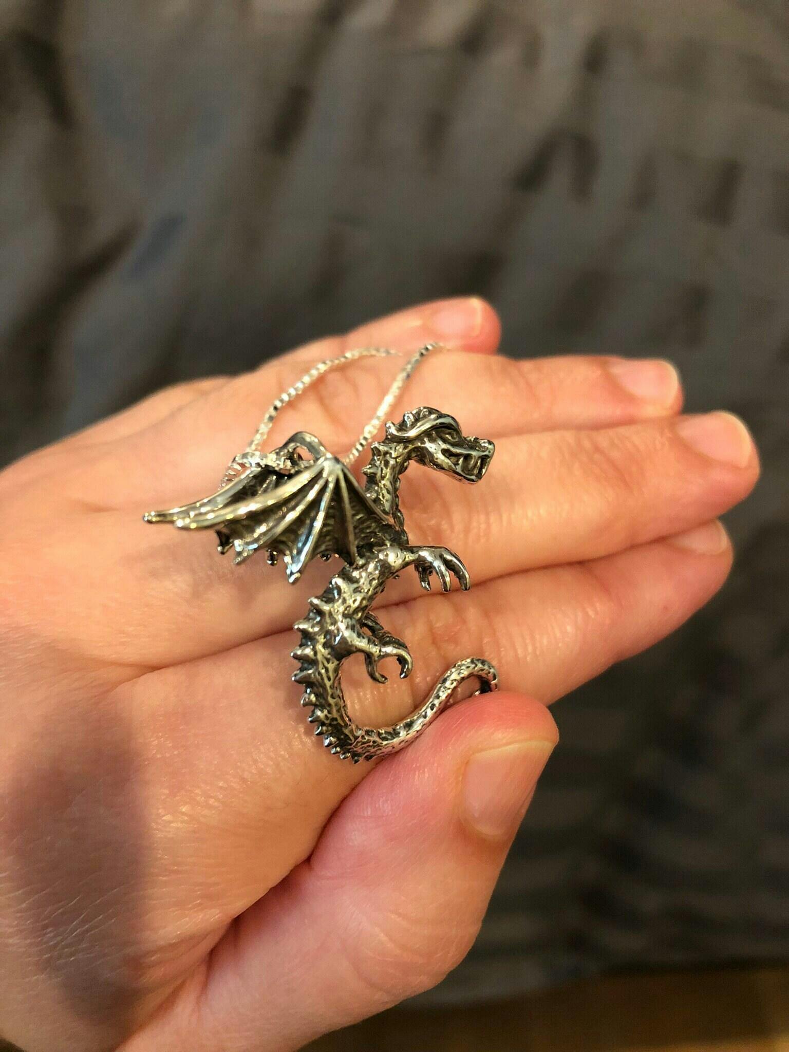 Dragon - Spike Dragon Pendant - Sterling Silver – Marty Magic Jewelry