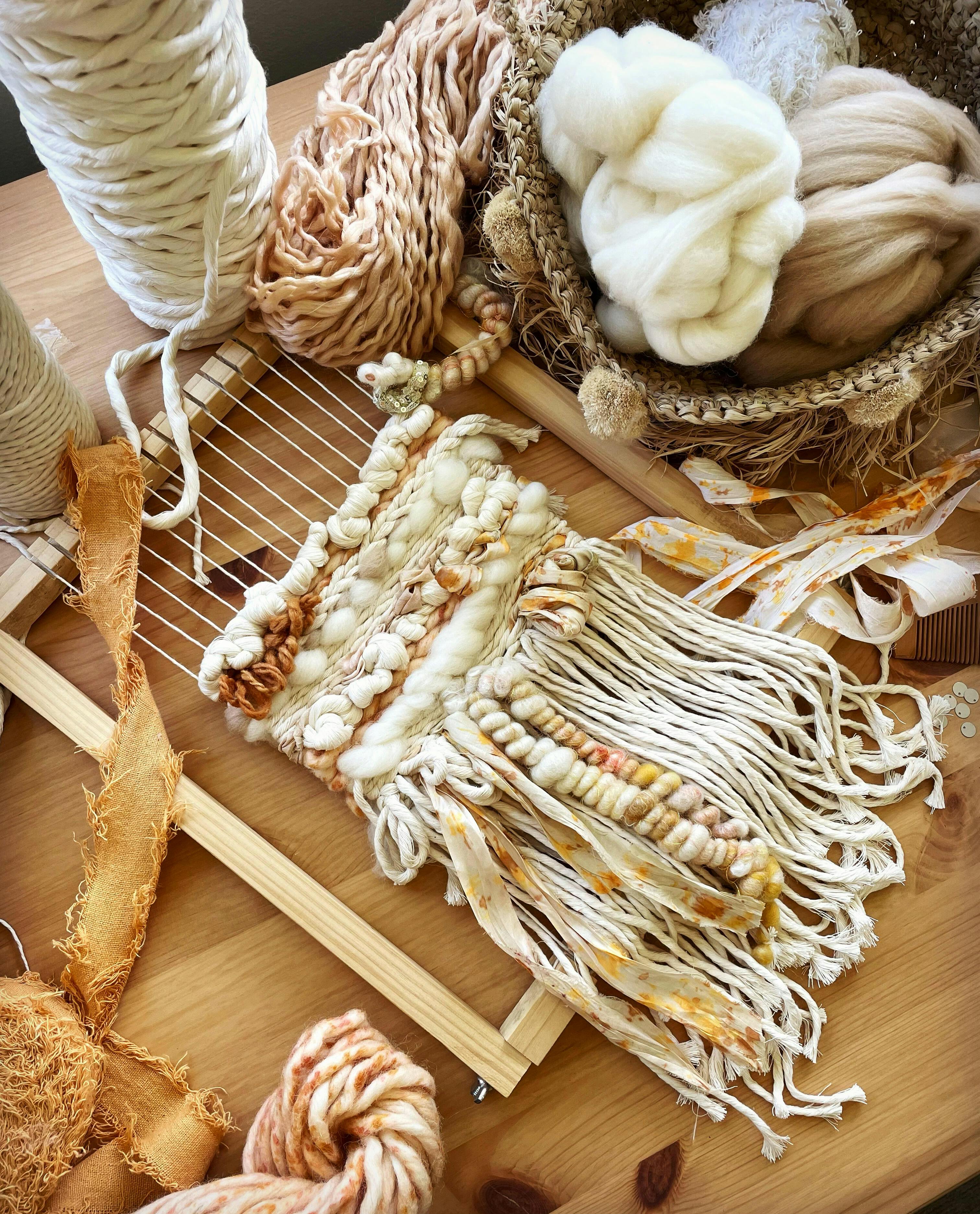 Recycled Denim Ribbon Mary Maker Studio Macrame & Weaving Supplies