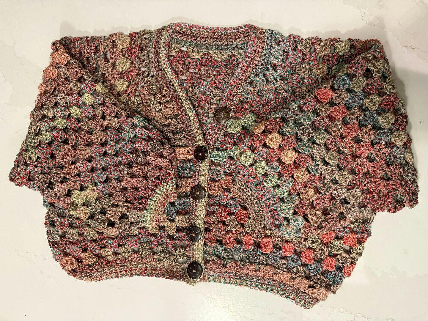 Chunky Granny Crochet Cardigan – Mary Maxim