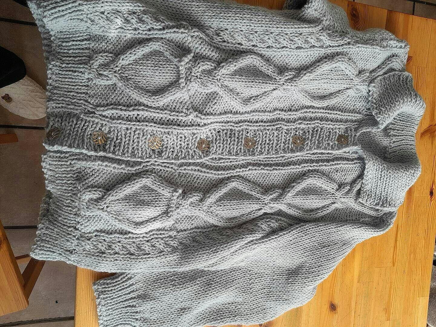 Cabled Cardigan Pattern – Mary Maxim