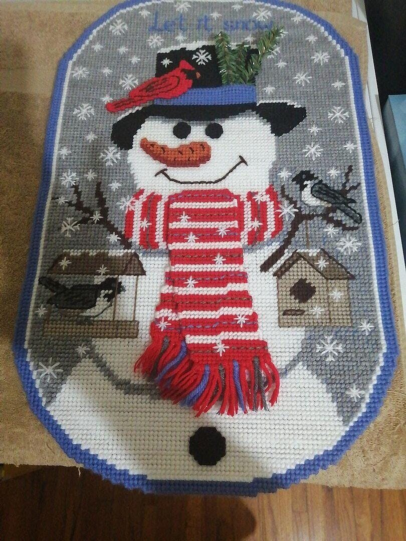 Chickadee and Apple Blossom Plastic Canvas Ensemble – Mary Maxim