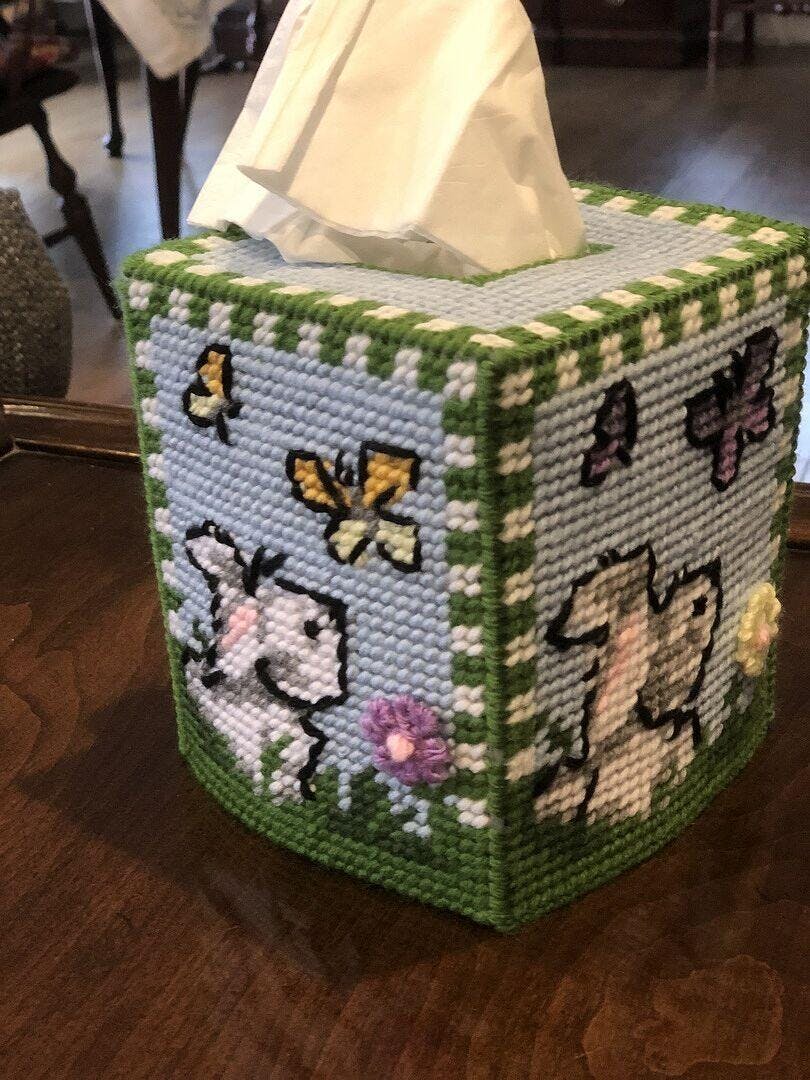 Hippity Hop Tissue Box Cover Kit – Mary Maxim
