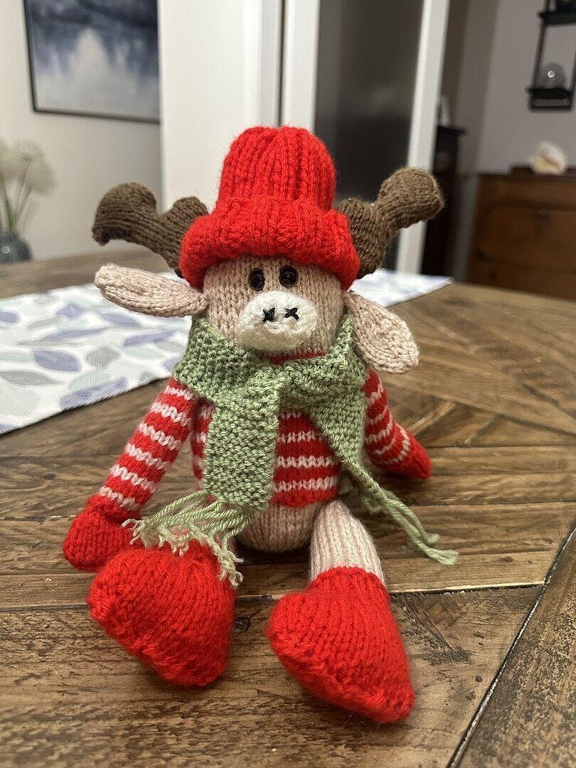 Christmas Moose Knit Kit – Mary Maxim