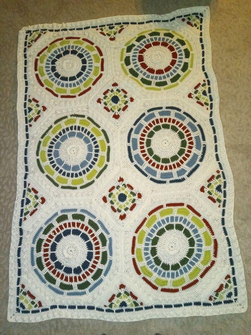 Summer Mosaic Afghan – Mary Maxim