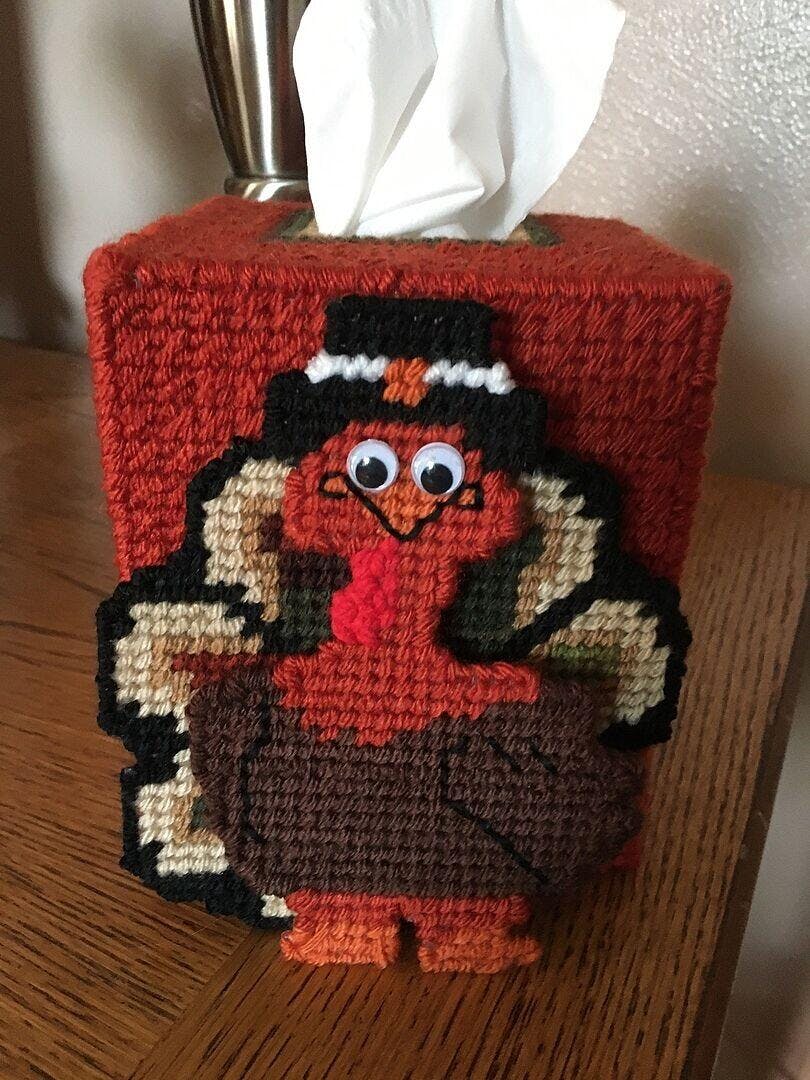 Thomas Turkey Tissue Box Cover – Mary Maxim