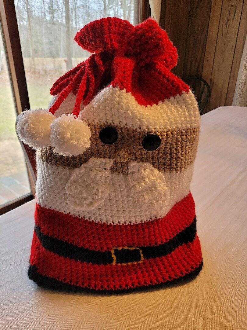 Santa Gift Bag Crochet Kit – Mary Maxim