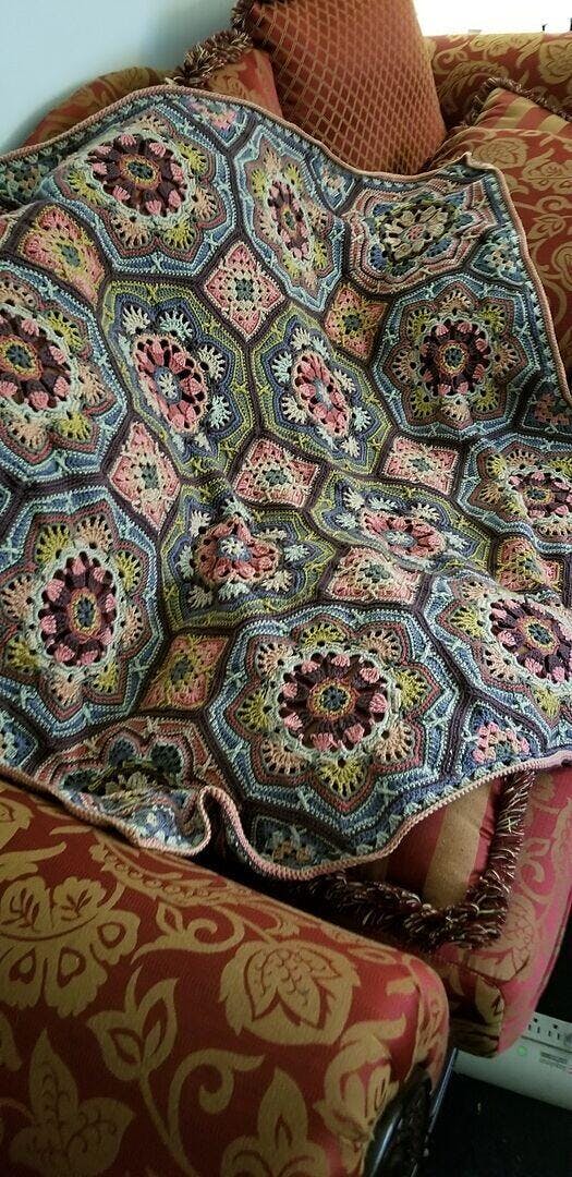 Persian Tiles Throw (Premier Everyday DK) – Mary Maxim