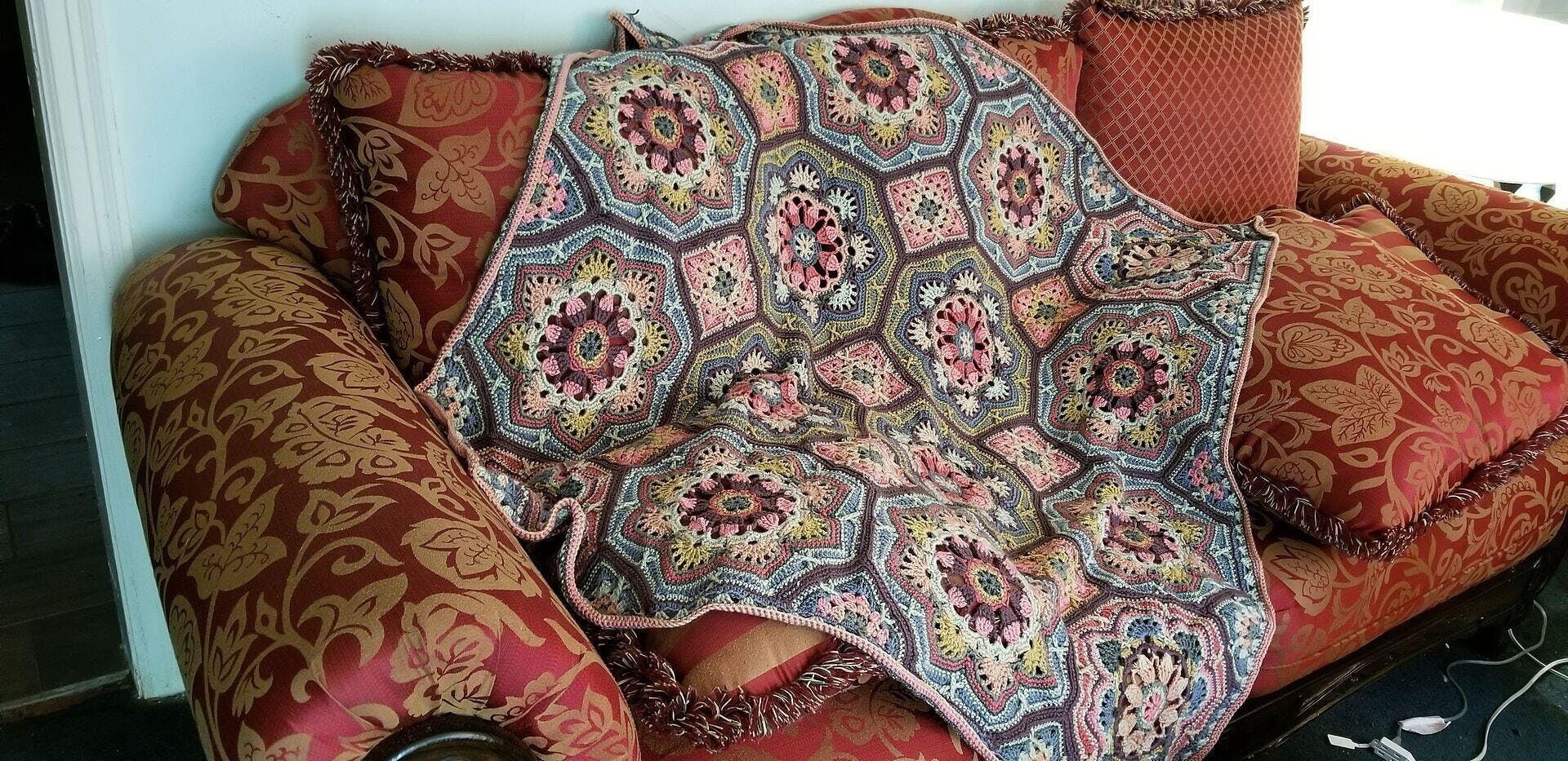Persian Tiles Throw (Premier Everyday DK) – Mary Maxim