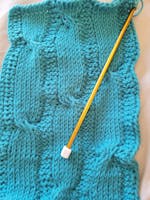 Tunisian Cable Throw