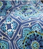 Persian Tiles Throw (Mary Maxim Mellowspun DK)