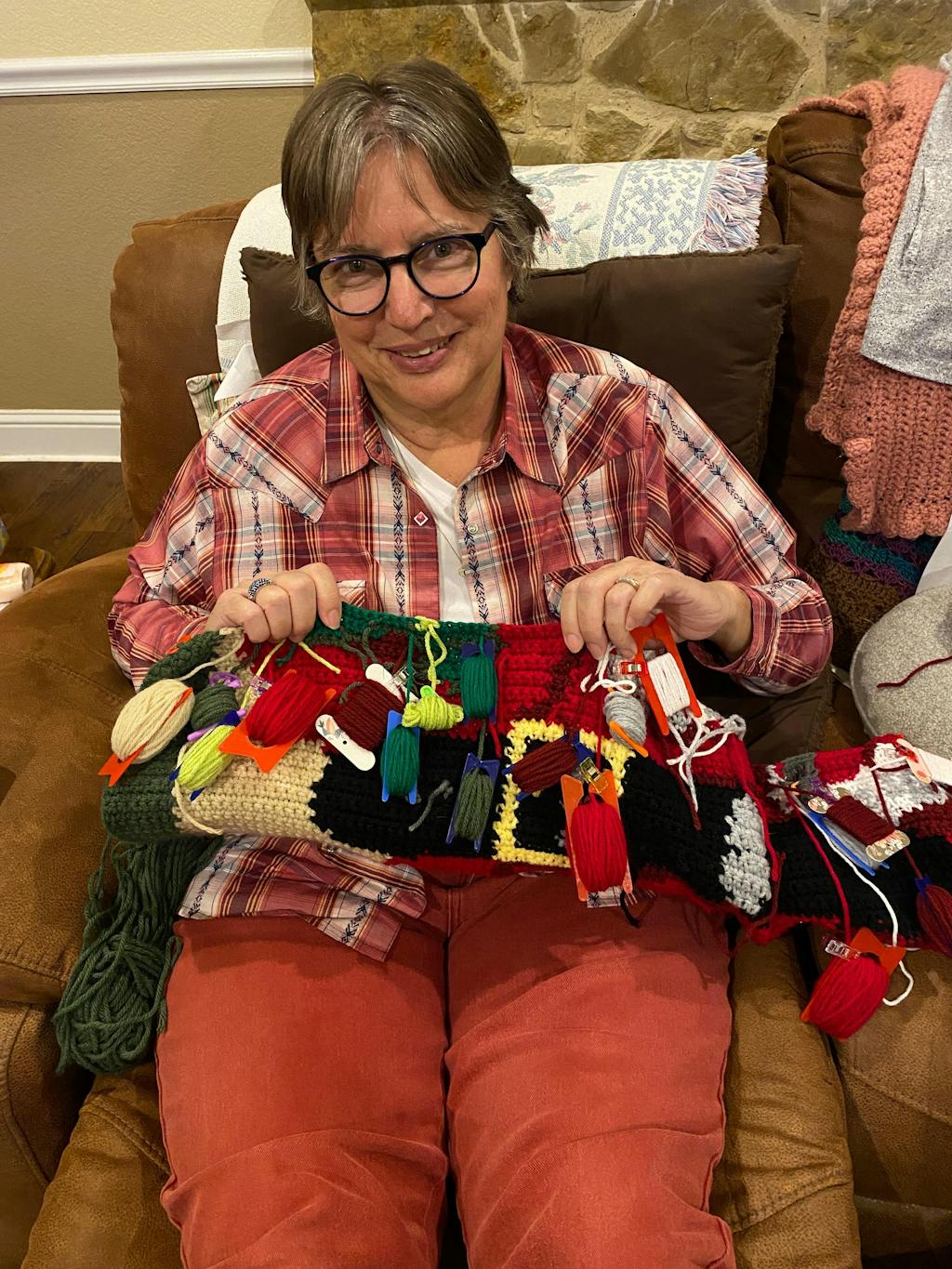 The Night Before Christmas Throw – Mary Maxim