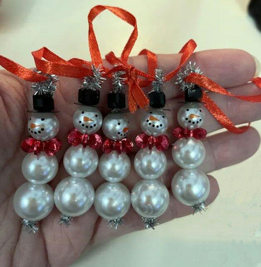 Top Hat Snowman Beaded Ornament Kit – Mary Maxim