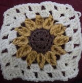 Summer Sunshine Sunflower Crochet Blanket