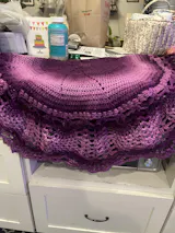 Pineapple Border Baby Crochet Blanket
