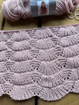 Ribbed Shells Baby Blanket Pattern