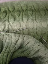 Climbing Vines Knit Afghan