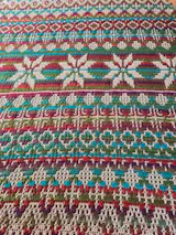 Snowscape Overlay Mosaic Blanket
