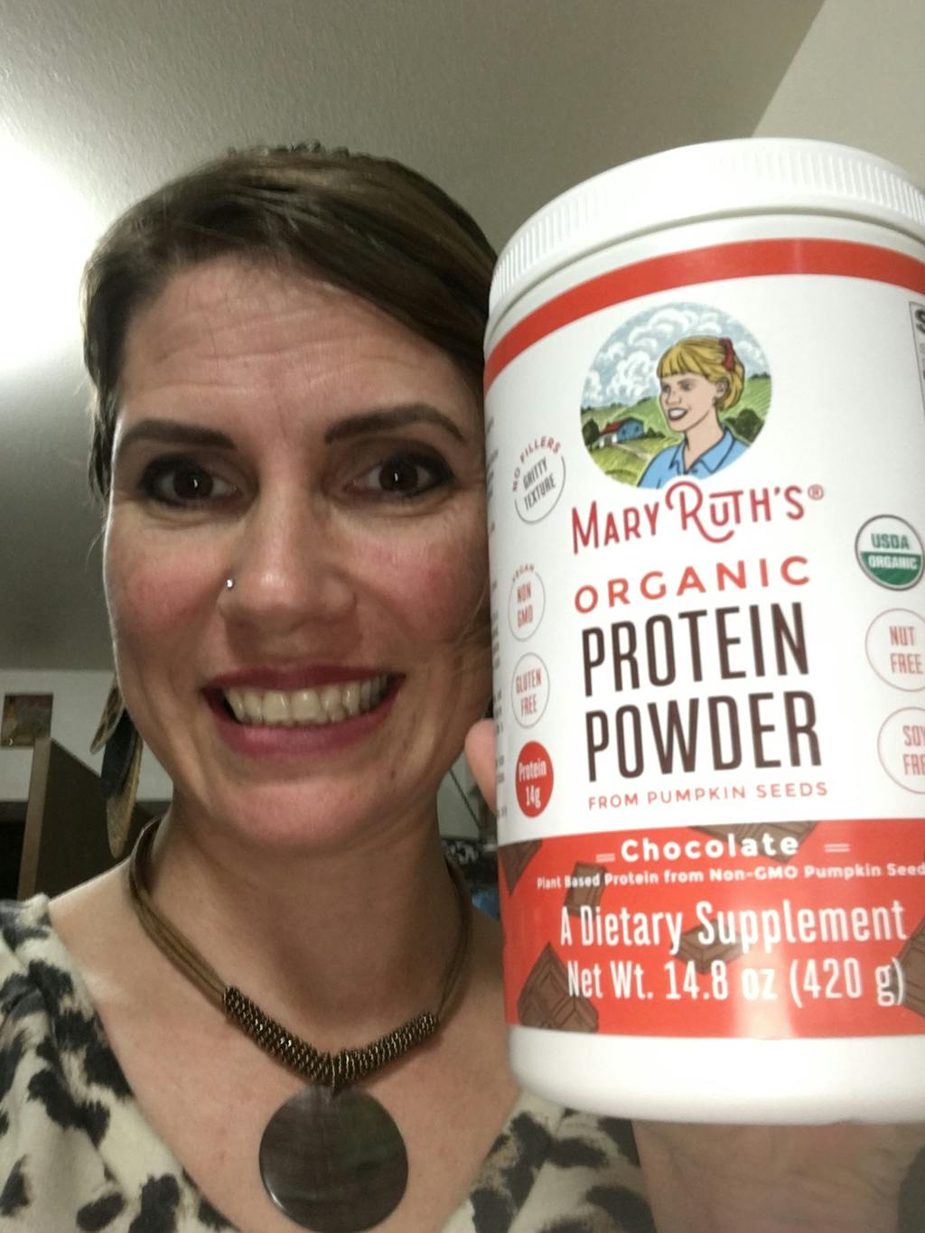 USDA Organic PlantBased Vegan Protein Powder Chocolate MaryRuth