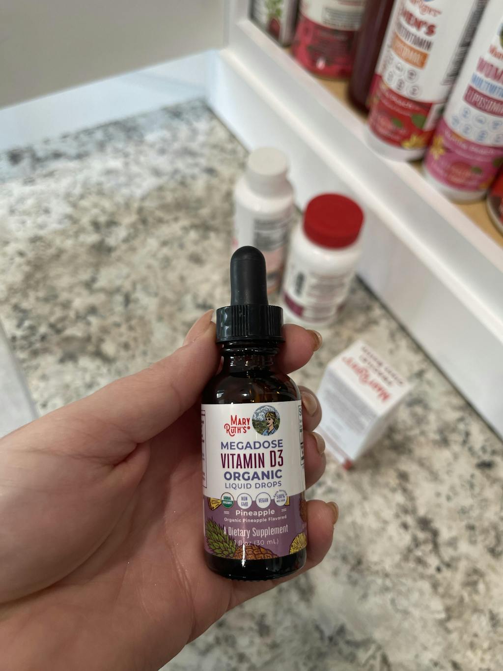 Megadose Vitamin D3 Liquid Drops MaryRuth Organics